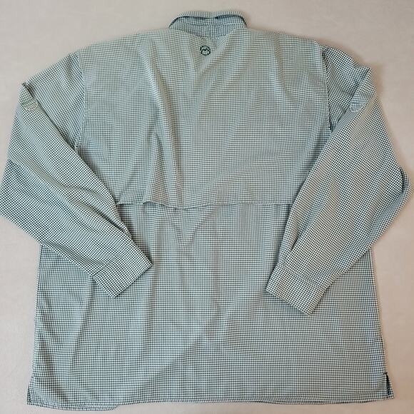 Magellan Mens Long Sleeve Button Shirt 2XL Green Vented Wicking Fishing - Picture 9 of 9